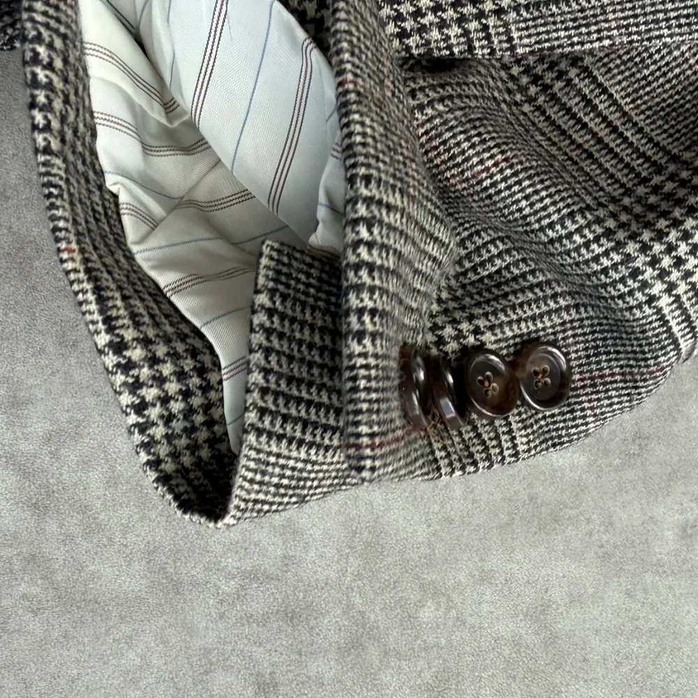 J Crew Ludlow Prince of Wales Abraham Moon wool blend, 38R suit + trousers - Picture 11 of 16